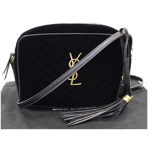 black crossbody bag ysl|ysl black crossbody with tassel.